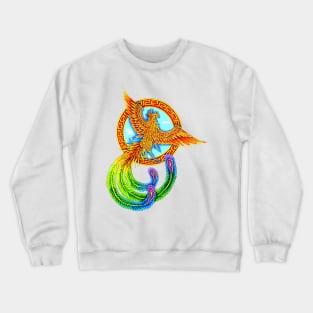 Vermilion Bird Rainbow Phoenix Crewneck Sweatshirt